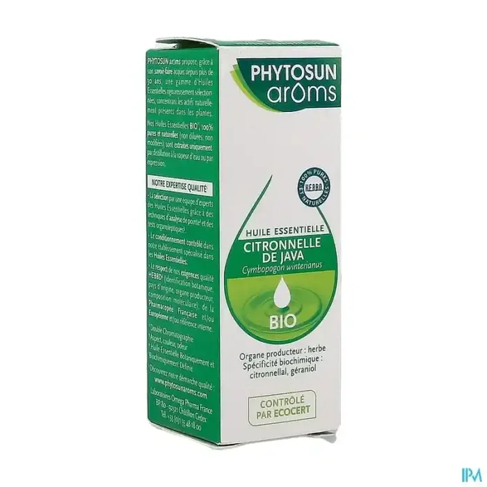 Phytosun aroms huile essentielle citronnelle java bio 10ml