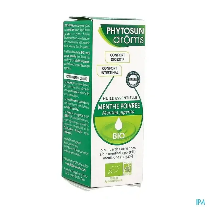 Phytosun aroms huile essentielle menthe poivree bio 10ml