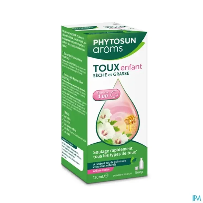 Phytosun aroms sirop toux mixte enfant 120ml