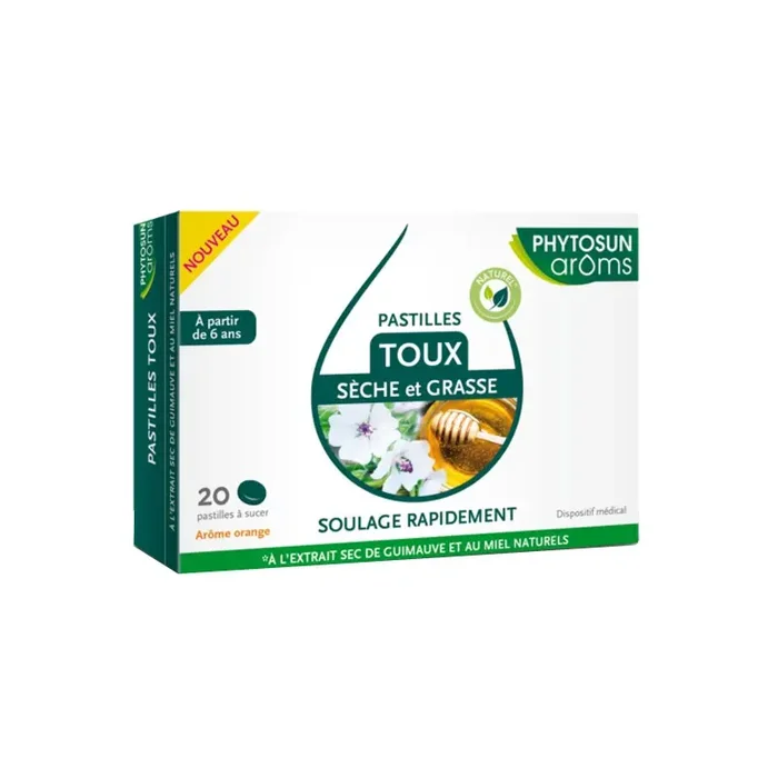 Phytosun Aroms toux seche et grasse 20 pastilles