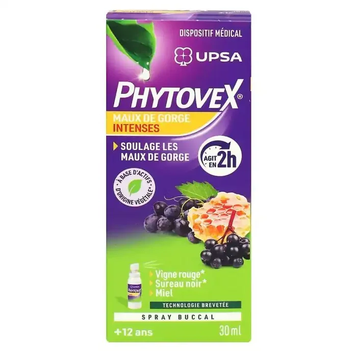 Phytovex Spray Maux De Gorge Intense 30Ml