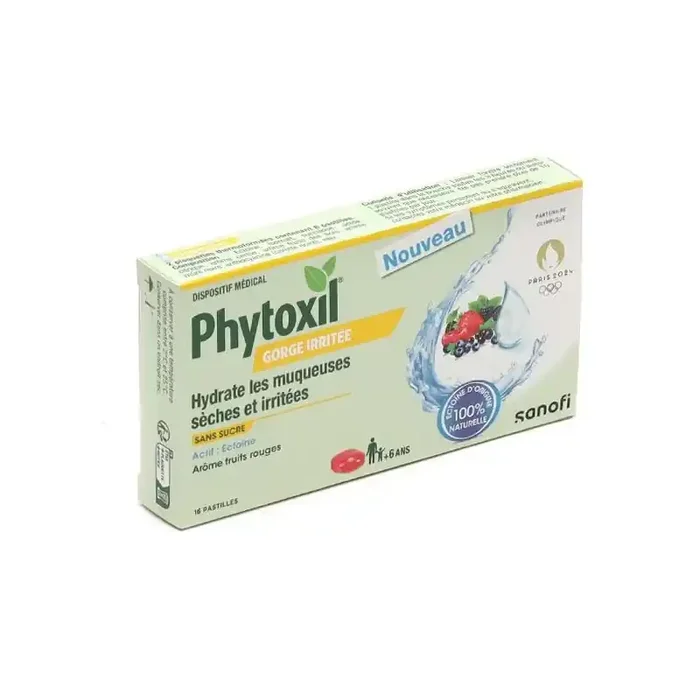 PHYTOXIL GORGE IRRITEE FRUITS ROUGES 16 PASTILLES SANOFI