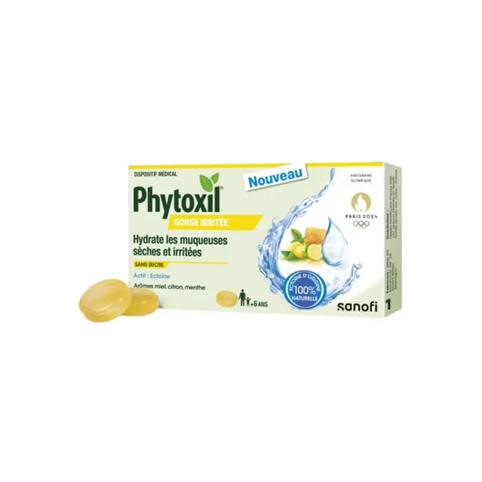 Phytoxil gorge irritee miel citron menthe 16 pastilles