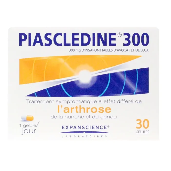 Piascledine 300mg – Arthrose hanche et genou – 30 gélules