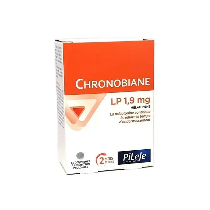 Pileje Chronobiane LP 1,9mg Melatonine 60 comprimes