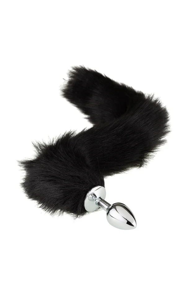 Plug anal queue de renard – Noir