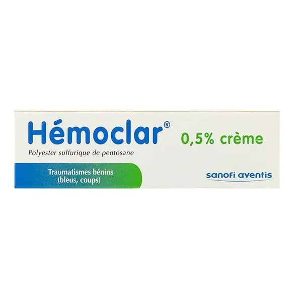 Pommade Hémoclar 0,50% – Traumatisme bénins bleus coups – Tube 30g