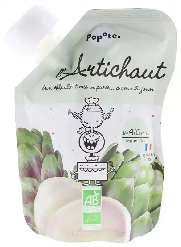 Popote Gourde L‘Artichaut Bio Dès 4/6 Mois 120 g