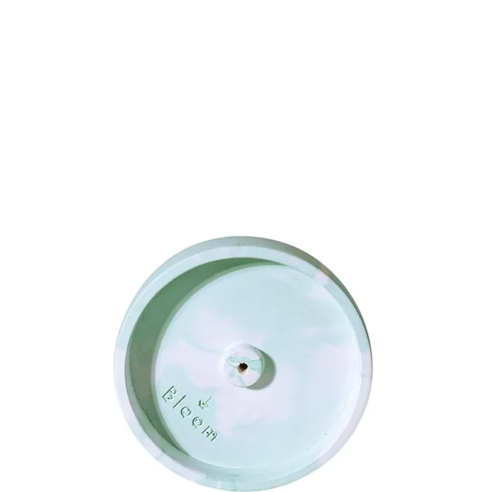 Porte Encens Bloom Vert Marbré en Béton