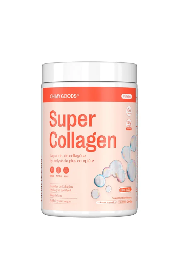 Poudre de collagène hydrolysée – Super Collagen – Goût neutre – 300 g