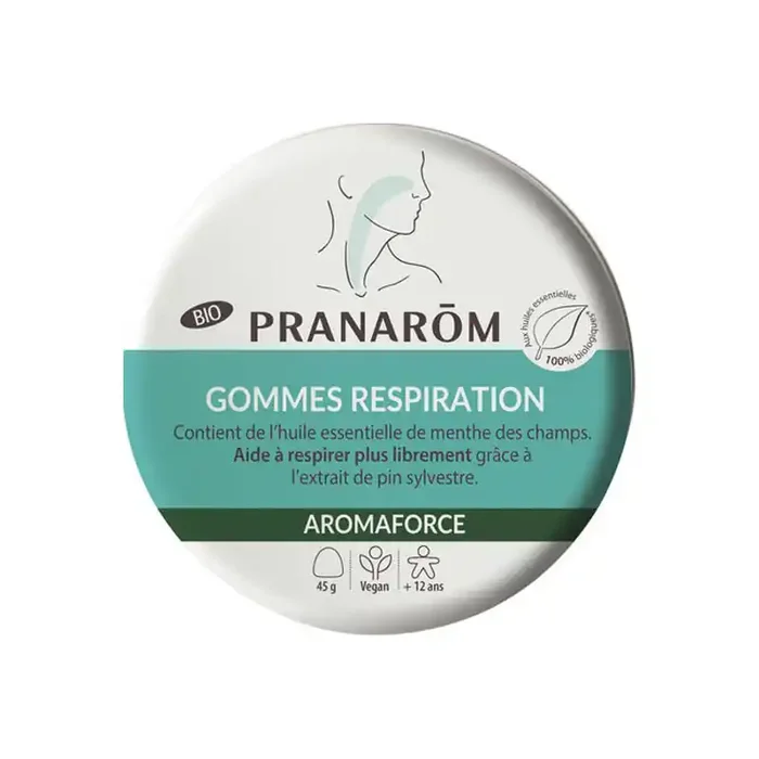 Pranarom Aromaforce gomme respiratoire bio 45gr