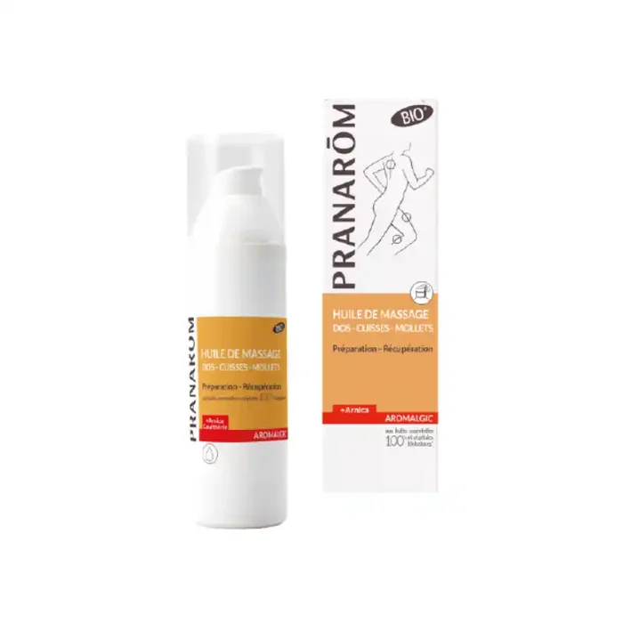 Pranarom aromalgic huile de massage dos cuisses mollets 100ml
