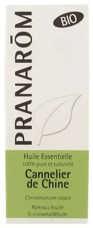 Pranarôm Huile Essentielle Cannelier de Chine Bio Cinnamomum Cassia Rameau Feuillé 10 ml