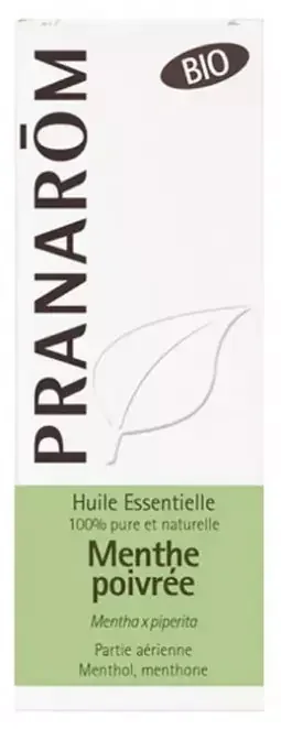 Pranarôm Huile Essentielle Menthe Poivrée Bio Mentha X Piperita Partie Aérienne Hect 5 ml