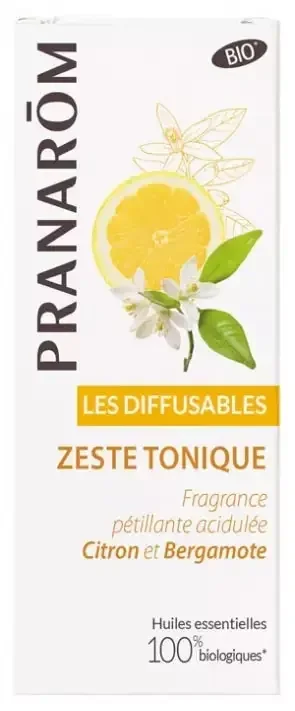 Pranarôm Les Diffusables Zeste Tonique Bio (Eco) Mélange Pour Diffuseur 30 ml