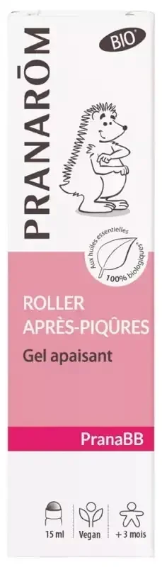 Pranarôm Pranabb Roller Après-Piqûres Gel Apaisant Bio Aux Huiles Essentielles Biologiques 20 ml