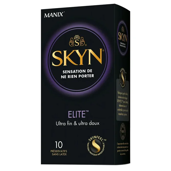 Préservatif – Skyn Elite – Ultra fin et Ultra doux – Boîte de 10 préservatifs