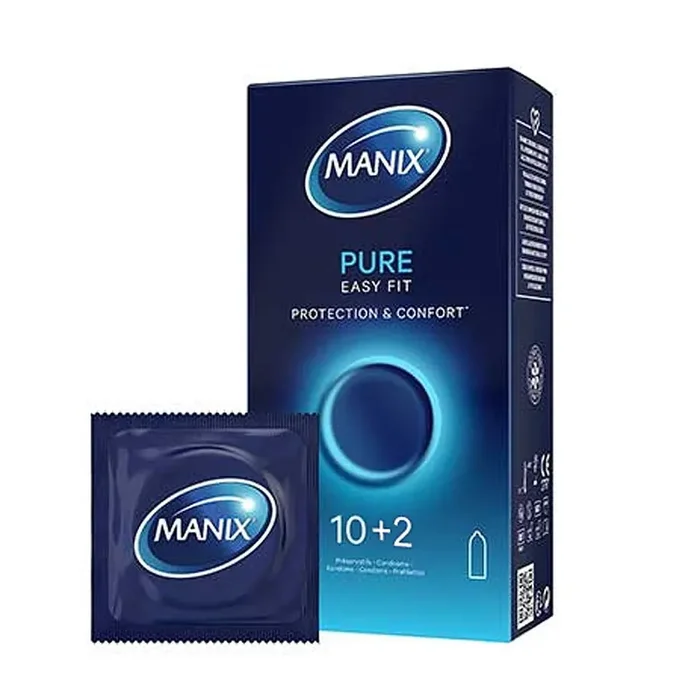 Préservatifs Manix Pure Easy Fit – Boîte de 10 + 2 OFFERTS