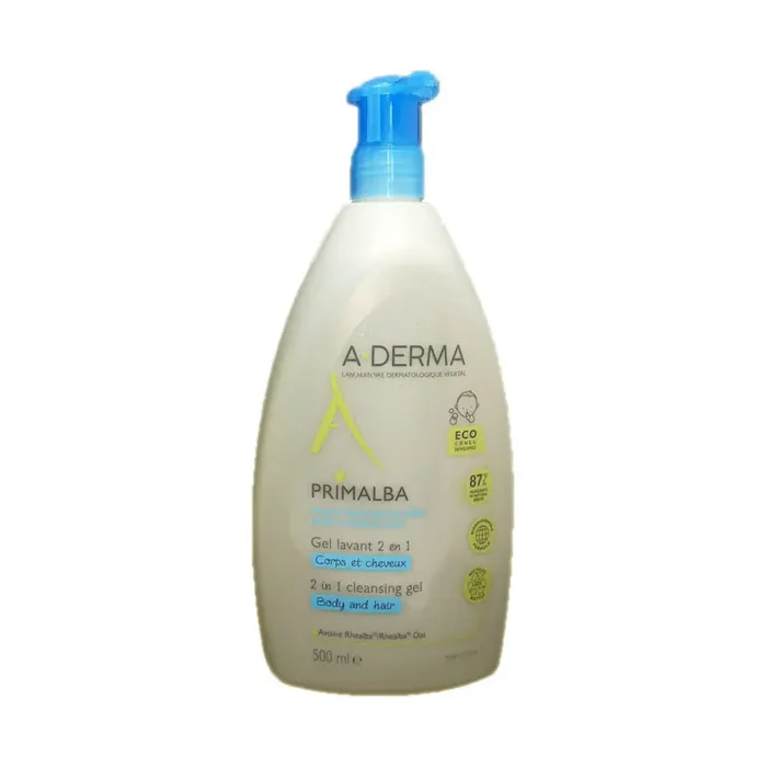 PRIMALBA GEL LAVANT 2 en 1 Corps & Cheveux A-DERMA 500 ML