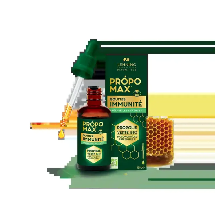 PROPOMAX GOUTTES IMMUNITÉ PROPOLIS VERTE BIO 30ML LEHNING