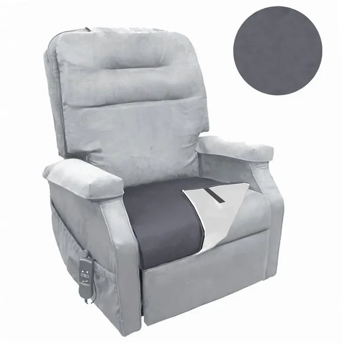 Protection contre liquide Assise ou Literie Microfibres Cendre