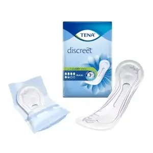 Protection urinaire Absorbante Femme Tena Discreet Maxi – Paquet de 12
