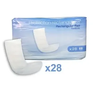 Protections rectangulaires Adulte avec voile extérieur traversable – Paquet de 28