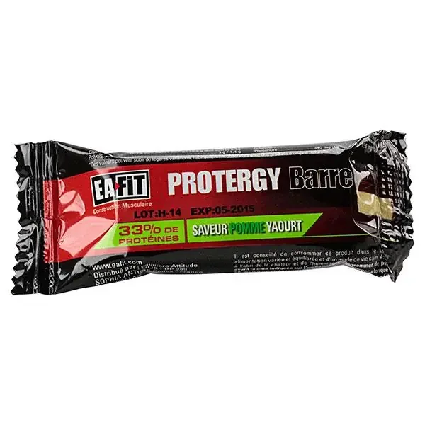 Protergy barre pomme yaourt 46g 33% de protéines