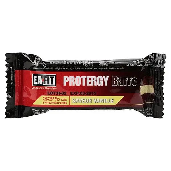 Protergy barre vanille 46g 33% de protéines