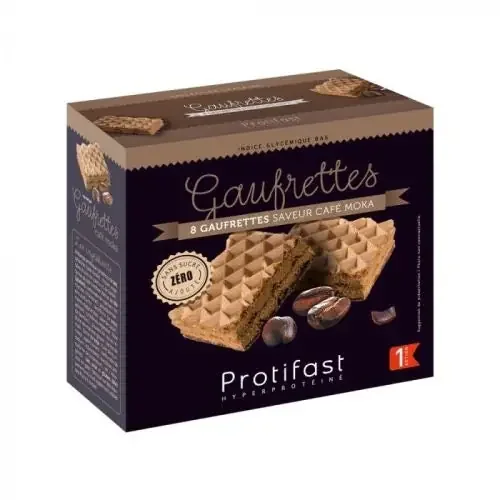 PROTIFAST GAUFRETTE Café Moka Phase 1 – 8 Gaufrettes