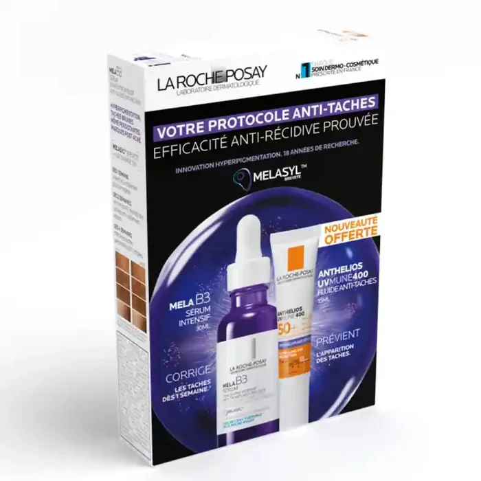 PROTOCOLE ANTI TACHES MELA B3 SERUM + ANTHELIOS UVMUNE SPF50+ LA ROCHE POSAY