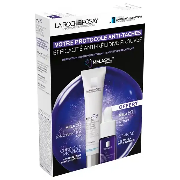 PROTOCOLE ANTI TACHES MELA B3 SOIN CORRECTEUR SPF30 + MELA B3 SERUM LA ROCHE POSAY