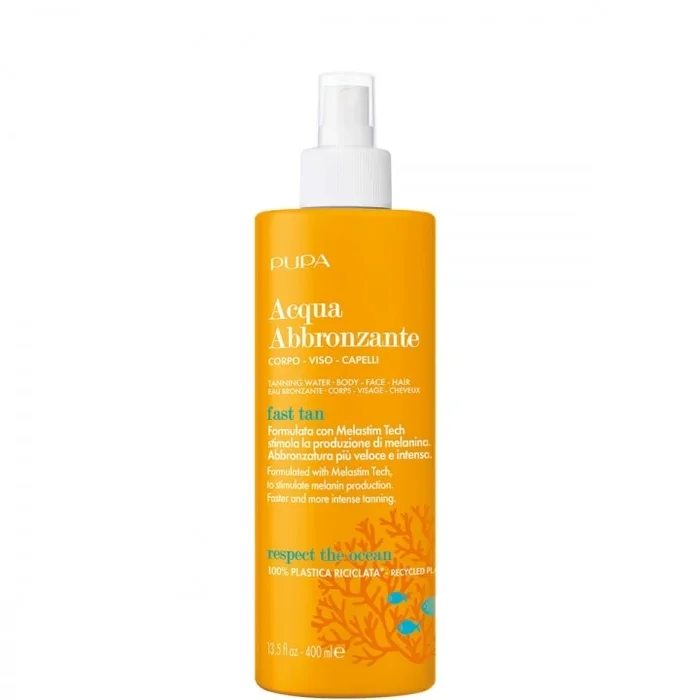 Pupa Eau Bronzante Multifonction pour le Corps, Visage & Cheveux Hydratante & Rafraichissante