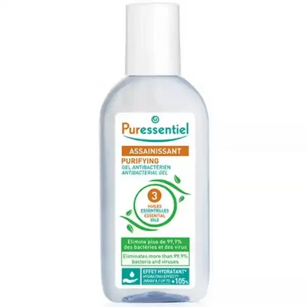 Puressentiel 3 Huiles Essentielles Gel Antibactérien 80 ml