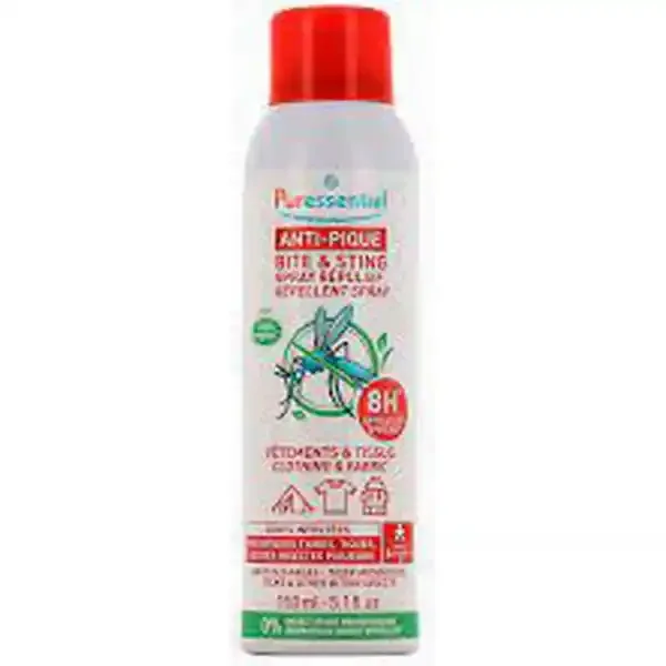 Puressentiel Anti-Pique Spray Répulsif Vêtements et Tissus 150 ml