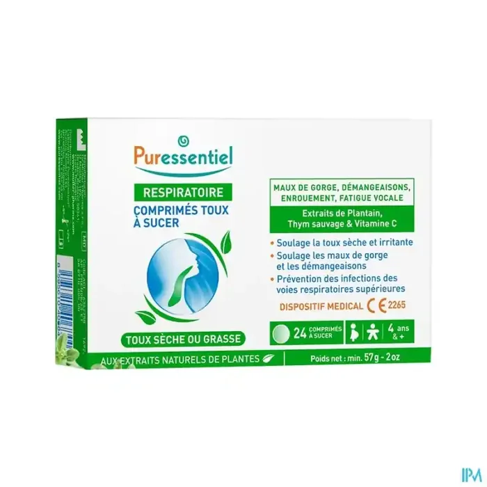 Puressentiel comprime toux à sucer 24