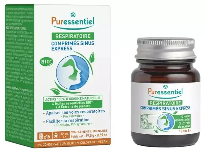 Puressentiel Comprimés Sinus Express – 15 Comprimés