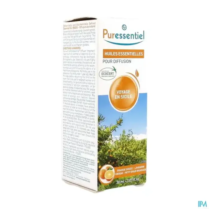 Puressentiel diffuse voyage en sicile huile essentielle pour diffusion 30ml
