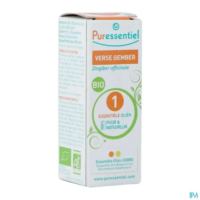 Puressentiel huile essentielle gingembre frais bio 5ml