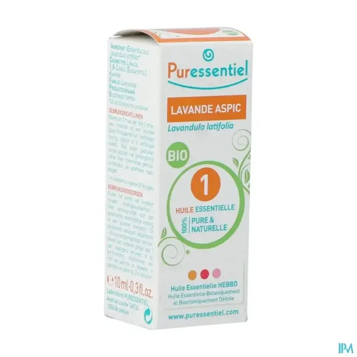 Puressentiel huile essentielle lavande aspic bio 10ml