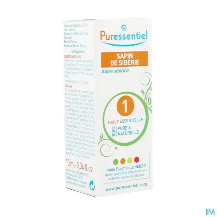 Puressentiel huile essentielle sapin siberie 10ml
