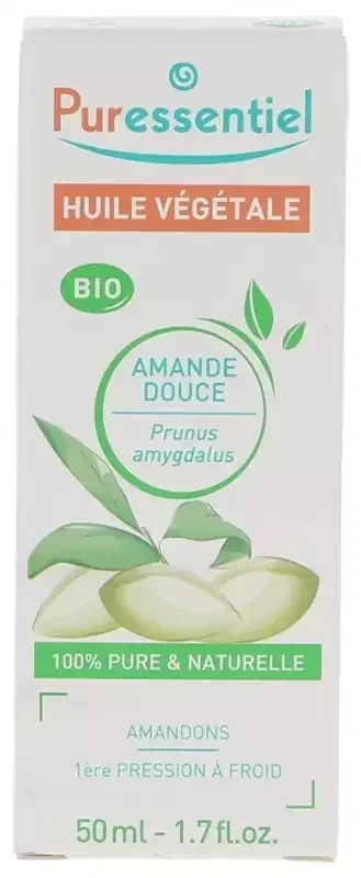 Puressentiel Huile Végétale Bio Amande Douce – 50 ml