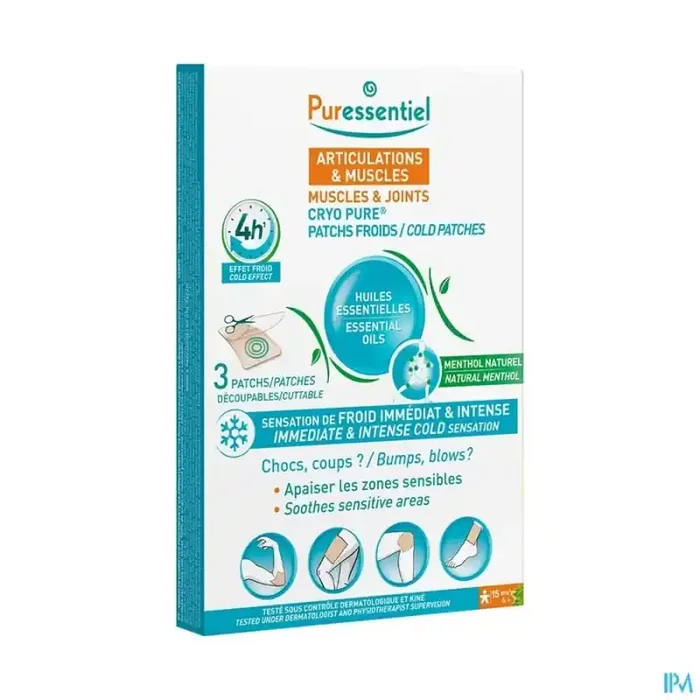 Puressentiel patch froid cryo pure articulations muscles x3