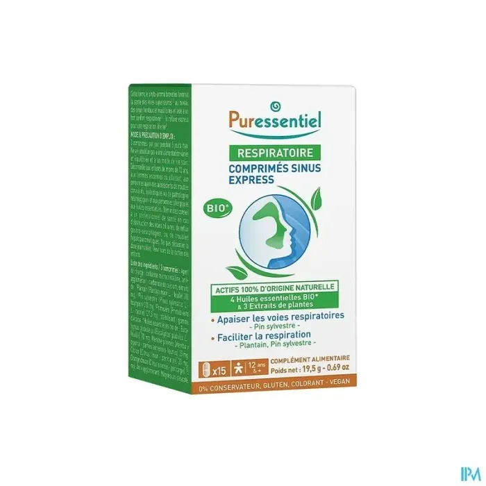 Puressentiel sinus express comprime 15