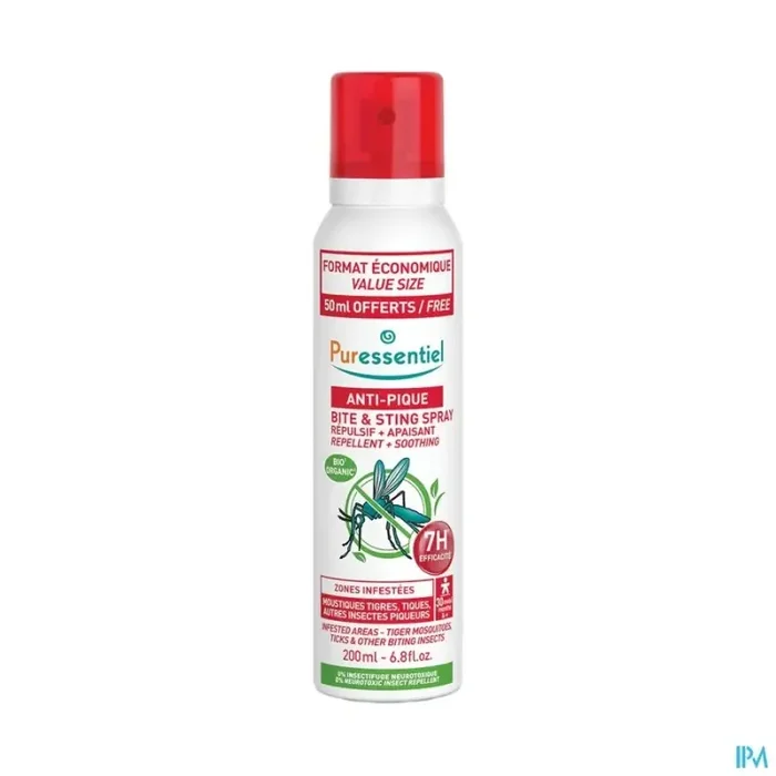 Puressentiel spray repulsif antipique aux he bio 200ml