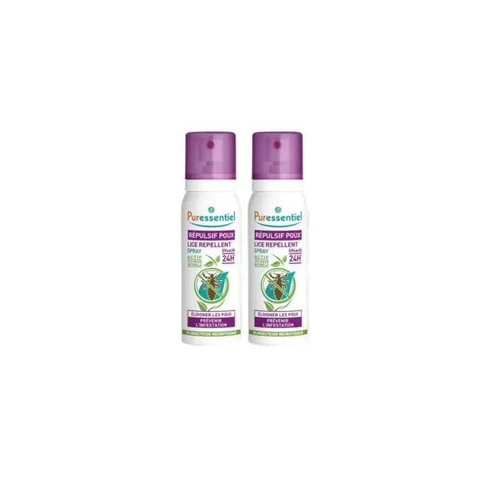 Puressentiel spray repulsif antipoux 75ml x2 -25% sur le 2eme