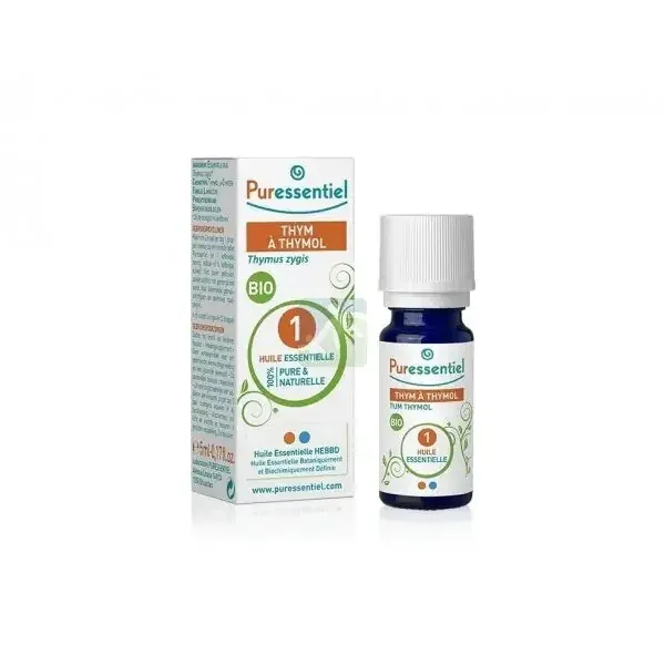 Puressentiel Thym à Thymol Bio Huile Essentielle 5 ml