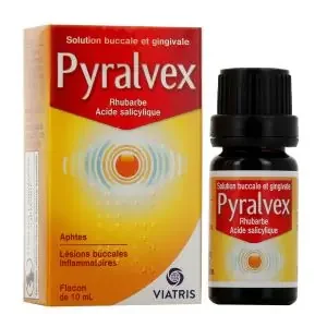 Pyralvex Solution buccale et gingivale – Aphtes Lésion buccales – Flacon 10 ml
