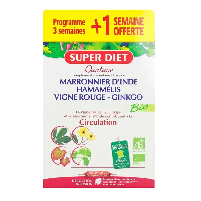 Quatuor circulation 20+10 x15ml