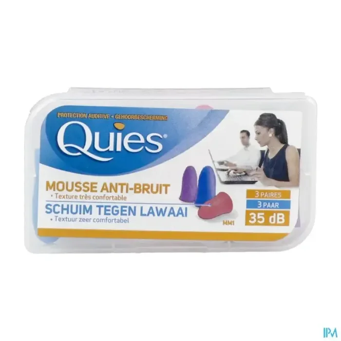 Quies mousse disco protection auditive 6